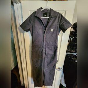 Vans Dark Grey Textured Short Sleeve Coverall